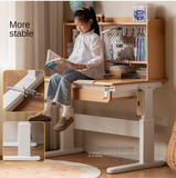 Beech Solid Wood Hand Crank Lift Children's Study Table