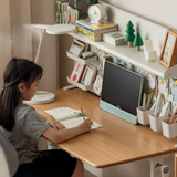 ビーチ材無垢子供用昇降式デスク