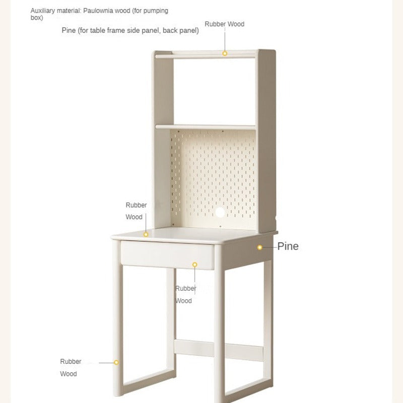 Rubber Wood Solid Wood Children's Desk-