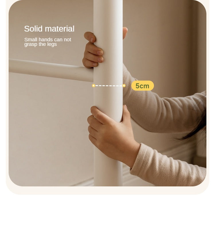 Poplar Solid Wood Cream Style Retractable Children's Double Desk