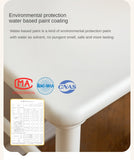 Poplar Solid Wood Cream Style Retractable Children's Double Desk