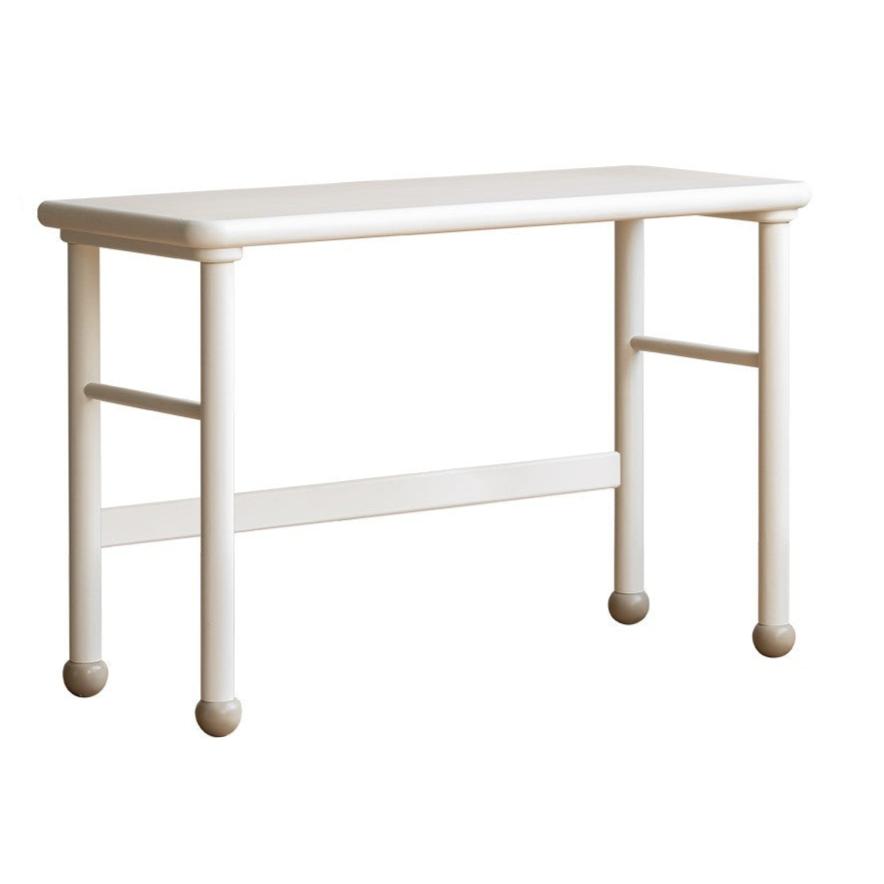 Poplar Solid Wood Cream Style Retractable Children's Double Desk