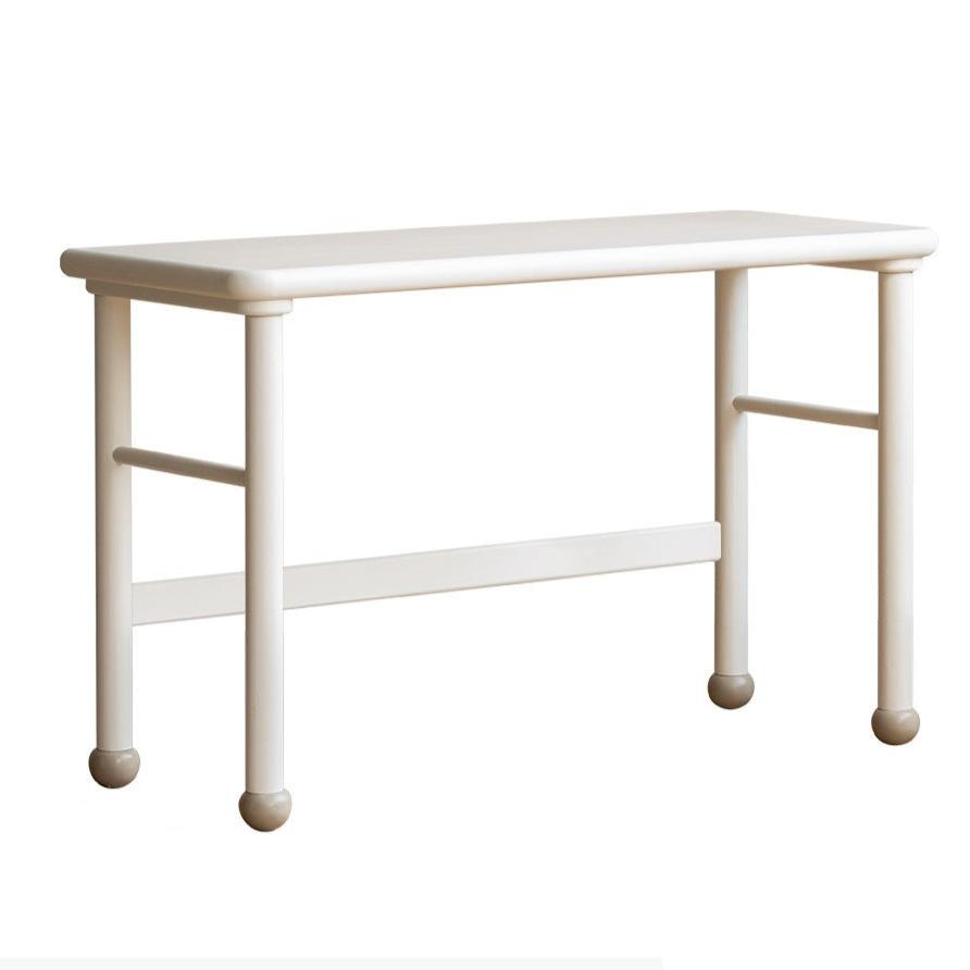 Poplar Solid Wood Cream Style Retractable Children's Double Desk
