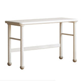 Poplar Solid Wood Cream Style Retractable Children's Double Desk