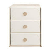 Poplar Solid Wood Cream Style Retractable Children's Double Desk