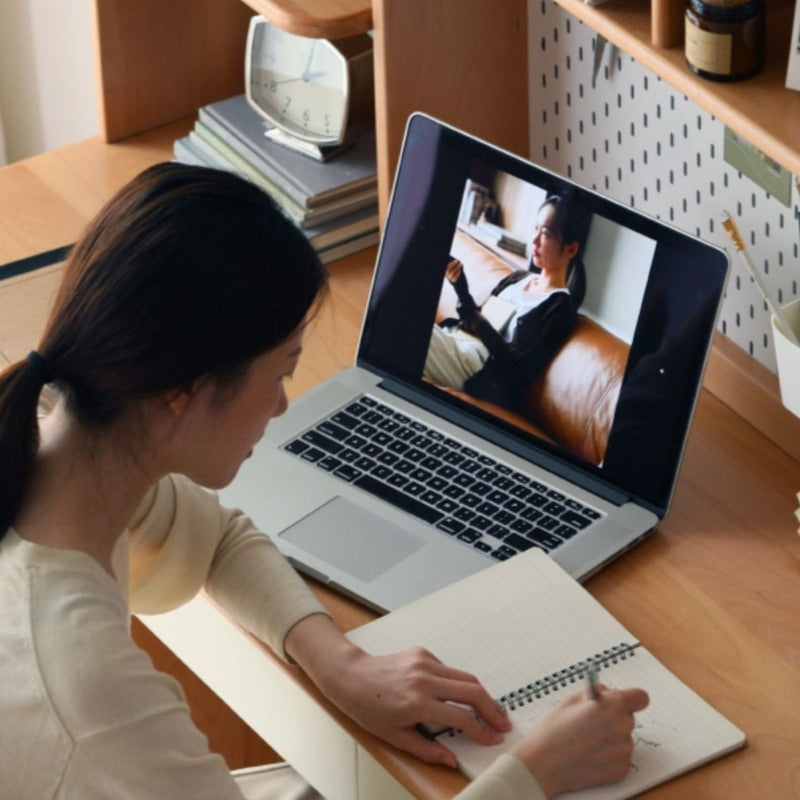 Beech Solid Wood Desk Bookshelf Combination