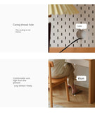 Beech Solid Wood Desk Bookshelf Combination