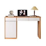 Beech Solid Wood Desk Bookshelf Combination