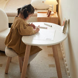 Birch Solid Wood Handmade Children's Study Peanut Table