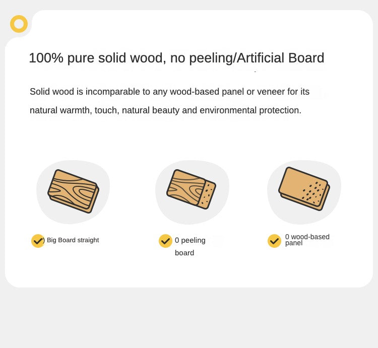 Birch Solid Wood Handmade Children's Study Peanut Table