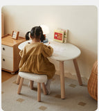 Birch Solid Wood Handmade Children's Study Peanut Table