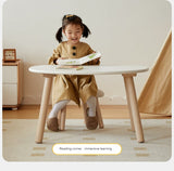 Birch Solid Wood Handmade Children's Study Peanut Table