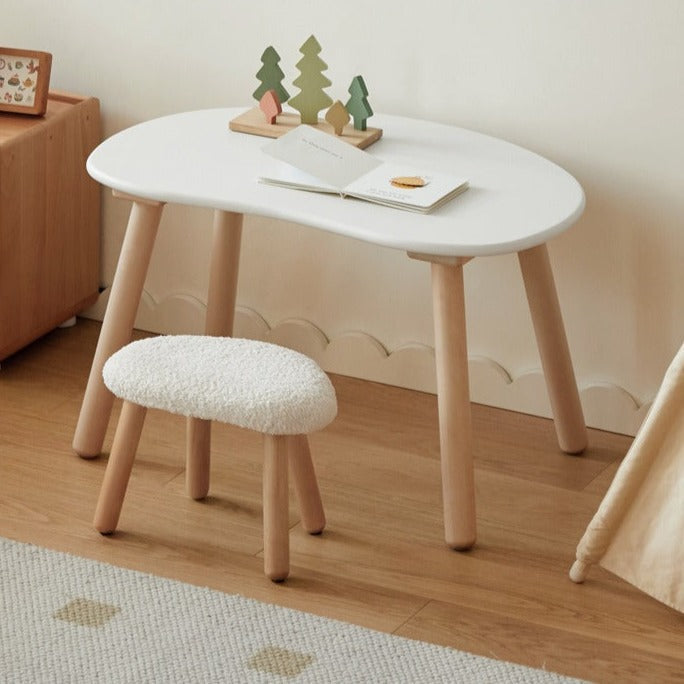 Birch Solid Wood Handmade Children's Study Peanut Table