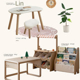 Birch Solid Wood Handmade Children's Study Peanut Table