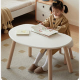 Birch Solid Wood Handmade Children's Study Peanut Table