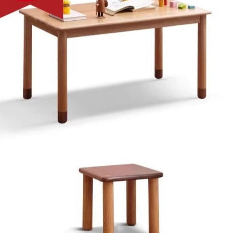 オーク無垢材、ブナ無垢材手作り子供用学習机
