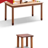 オーク無垢材、ブナ無垢材手作り子供用学習机