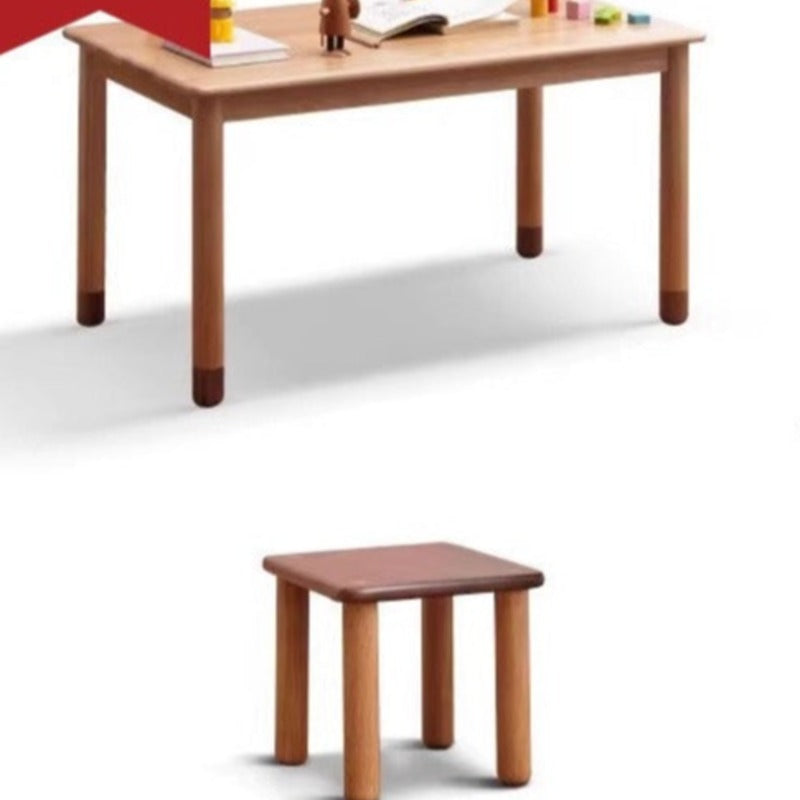 オーク無垢材、ブナ無垢材手作り子供用学習机