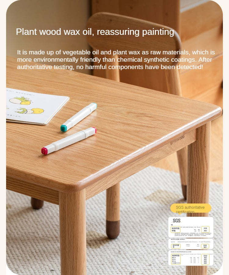 Oak Solid Wood, Beech Solid Wood Handmade Children's StudyTable