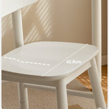 Oak, Birch Solid Wood Lift Kid's Chair White.