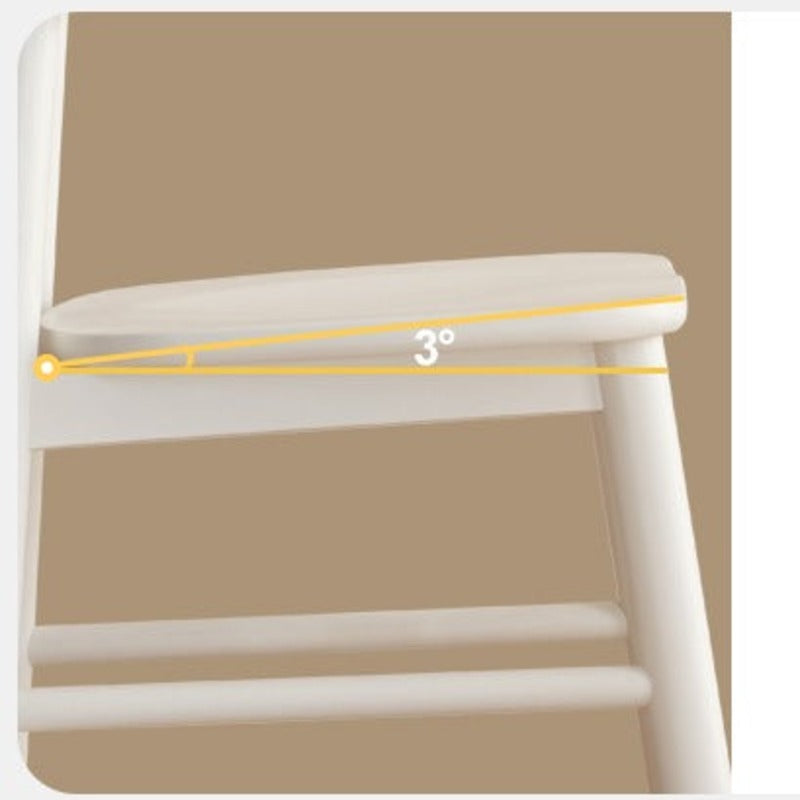 Oak, Birch Solid Wood Lift Kid's Chair White.