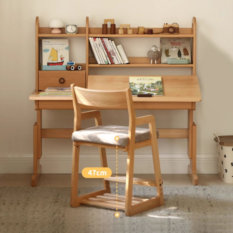 Beech, Oak Solid Wood Lift Children's Chair.