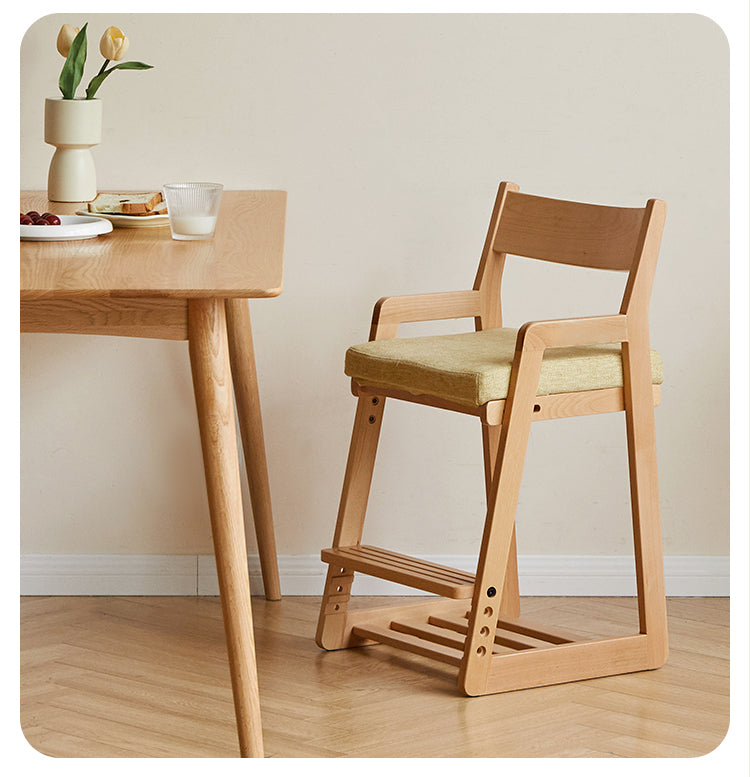 Beech, Oak Solid Wood Lift Children's Chair.