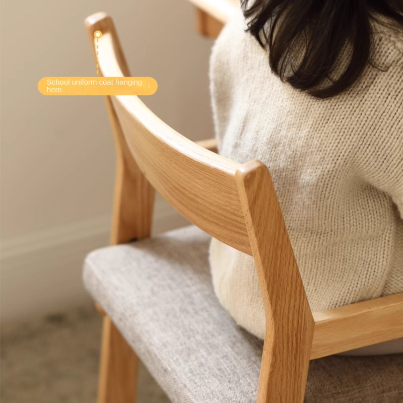 Beech, Oak Solid Wood Lift Children's Chair.