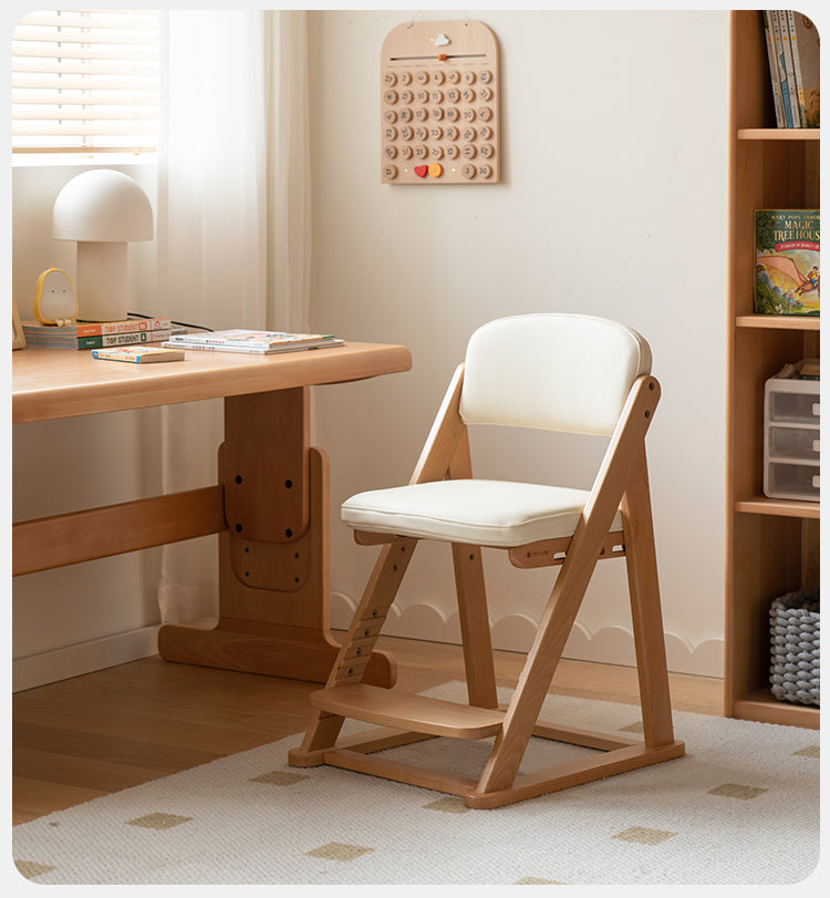Beech Solid Wood Lift Learning Chair.
