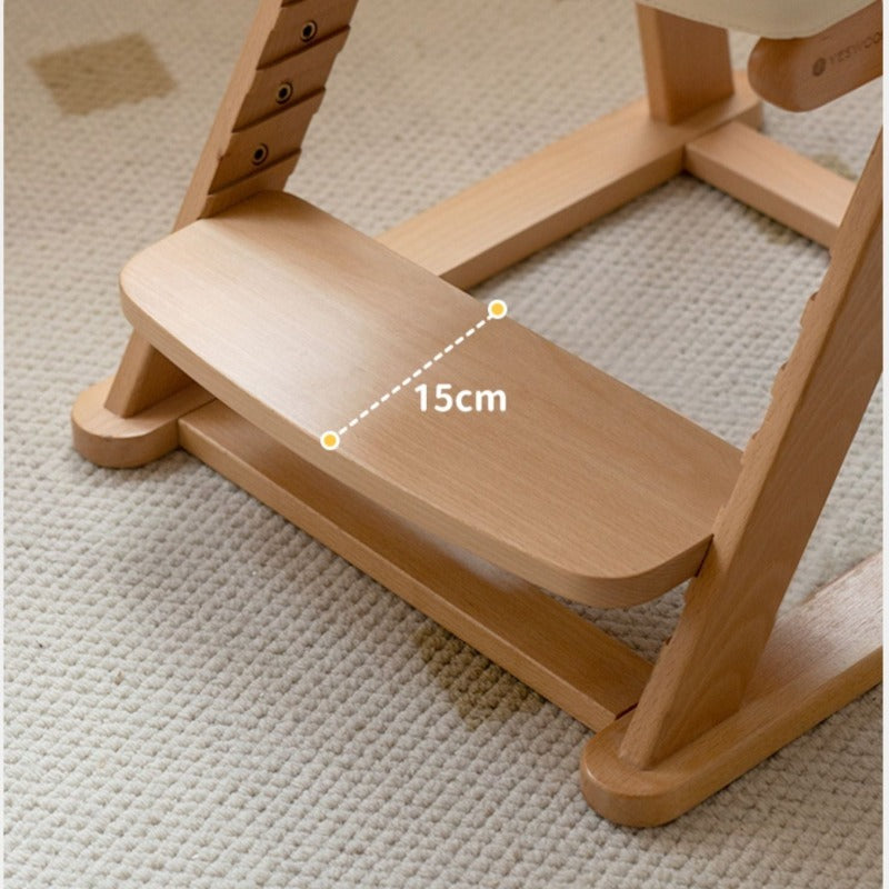 Beech Solid Wood Lift Learning Chair.