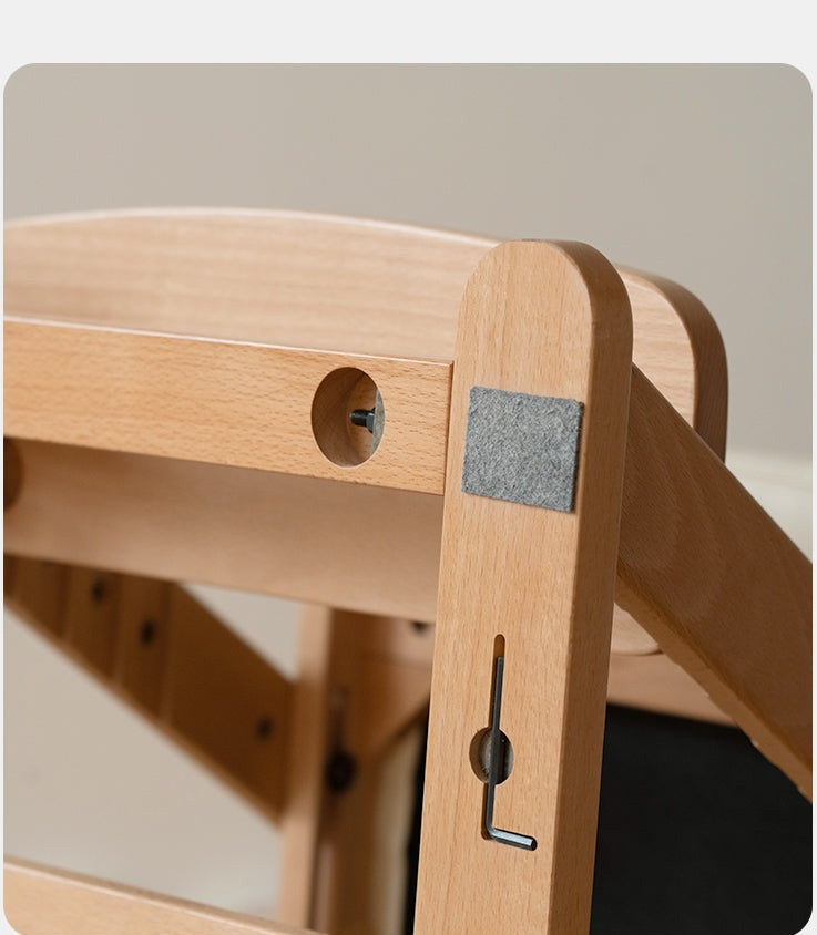 Beech Solid Wood Lift Learning Chair.