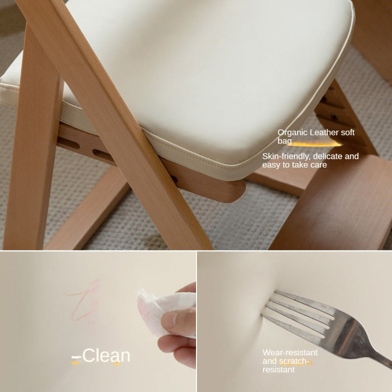 Beech Solid Wood Lift Learning Chair.
