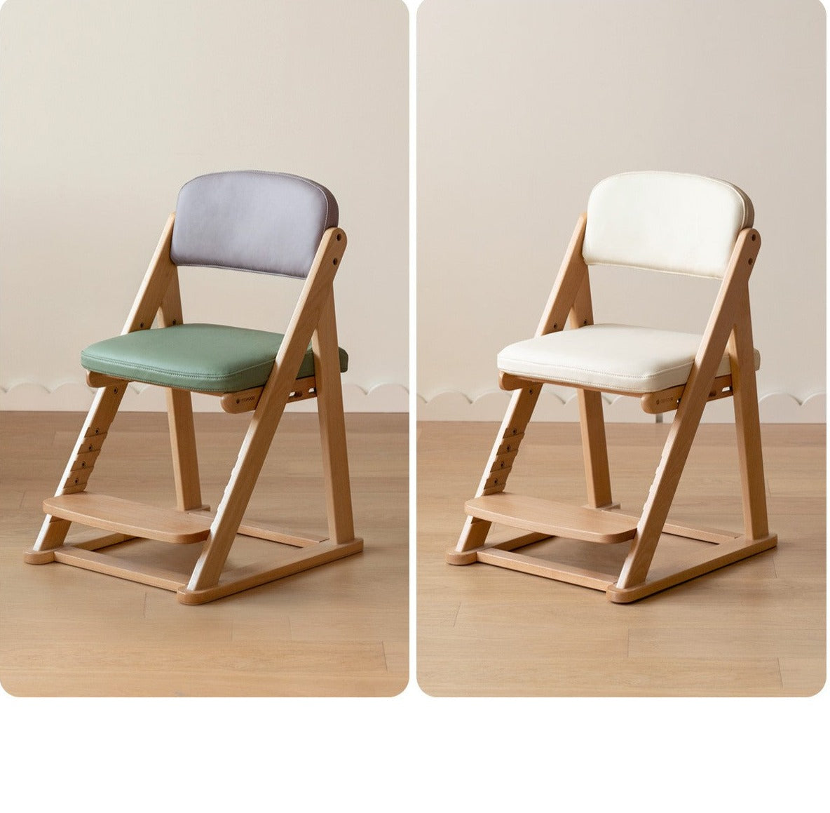 Beech Solid Wood Lift Learning Chair.