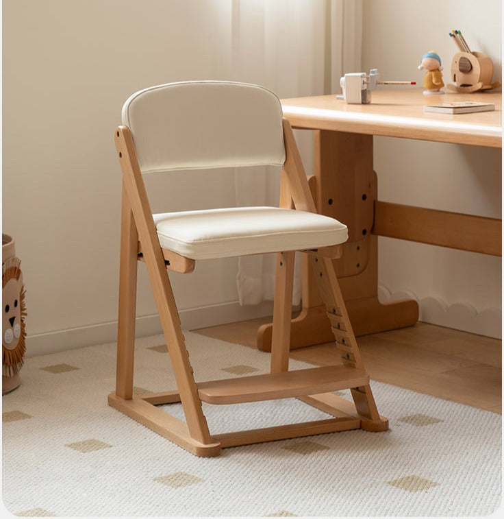 Beech Solid Wood Lift Learning Chair.