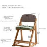 Beech Solid Wood Lift Learning Chair.