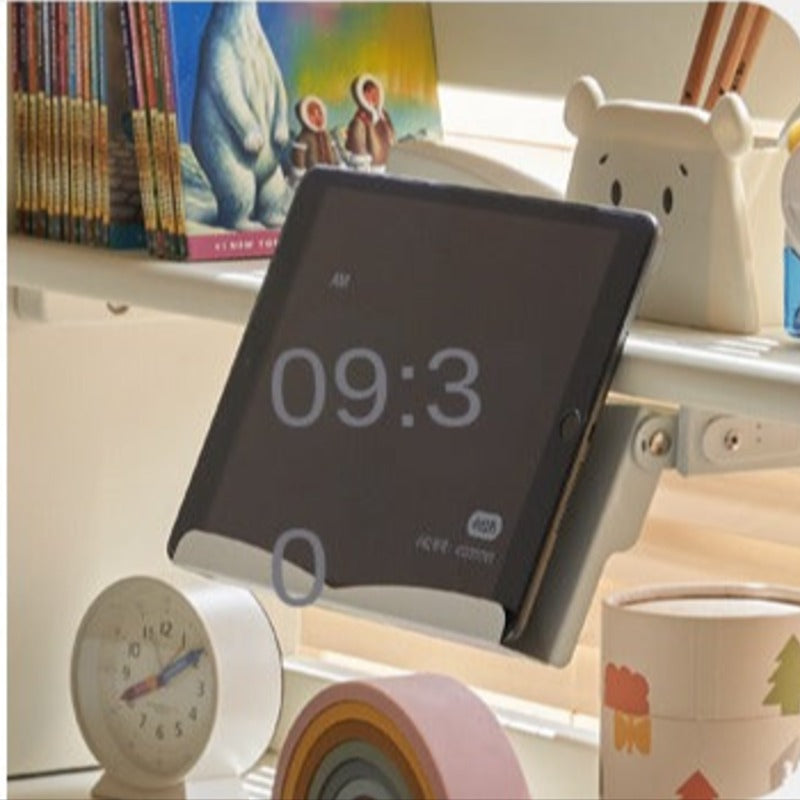 Beech Solid Wood Lift Study Desk  Adjustable White Children's Desk