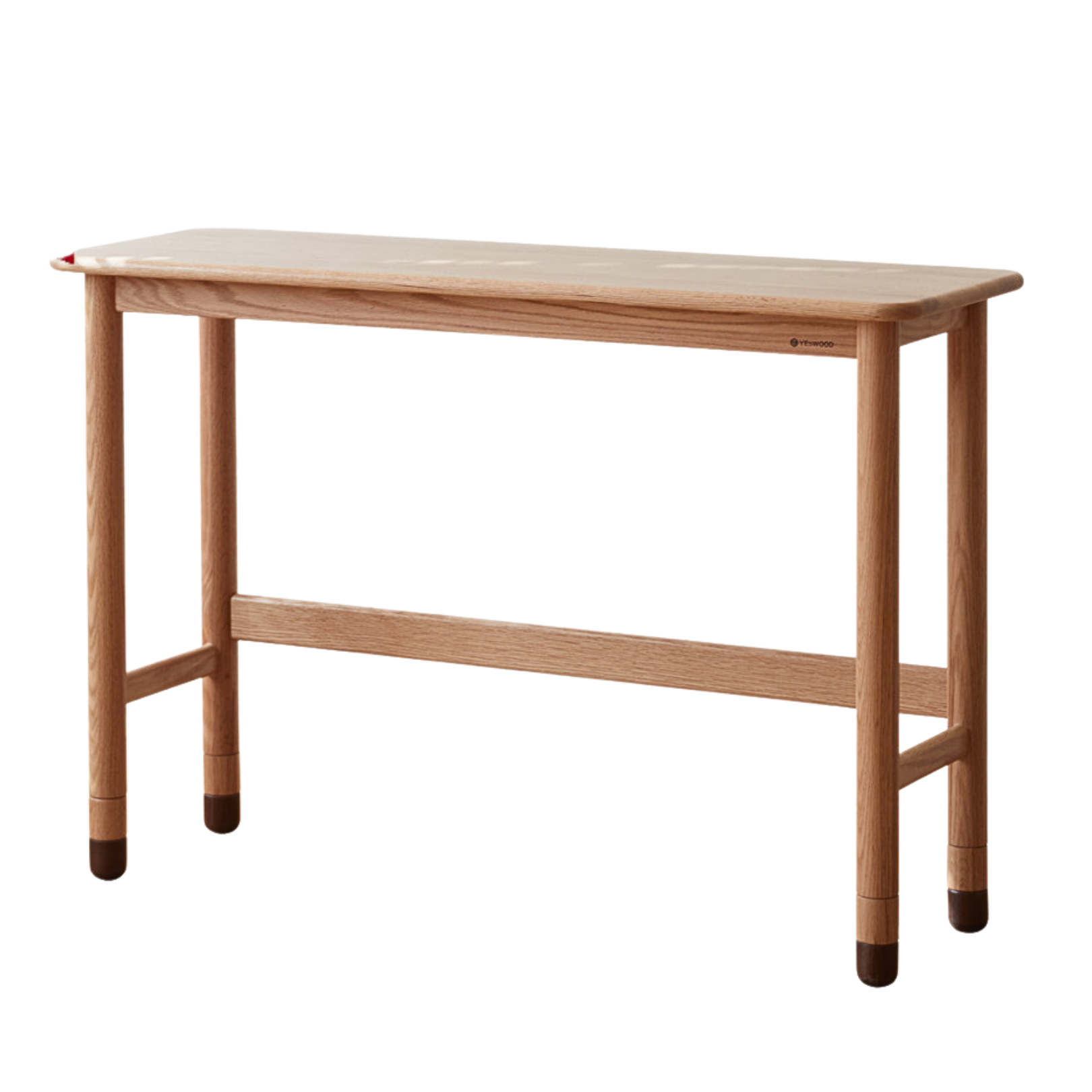 Oak Solid Wood Lifting Study Table Narrow Desk