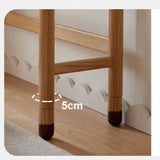 Oak Solid Wood Lifting Study Table Narrow Desk