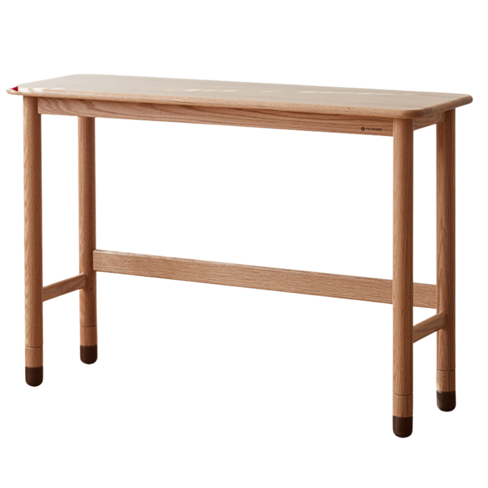 Oak Solid Wood Lifting Study Table Narrow Desk