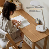 Oak Solid Wood Lifting Study Table Narrow Desk