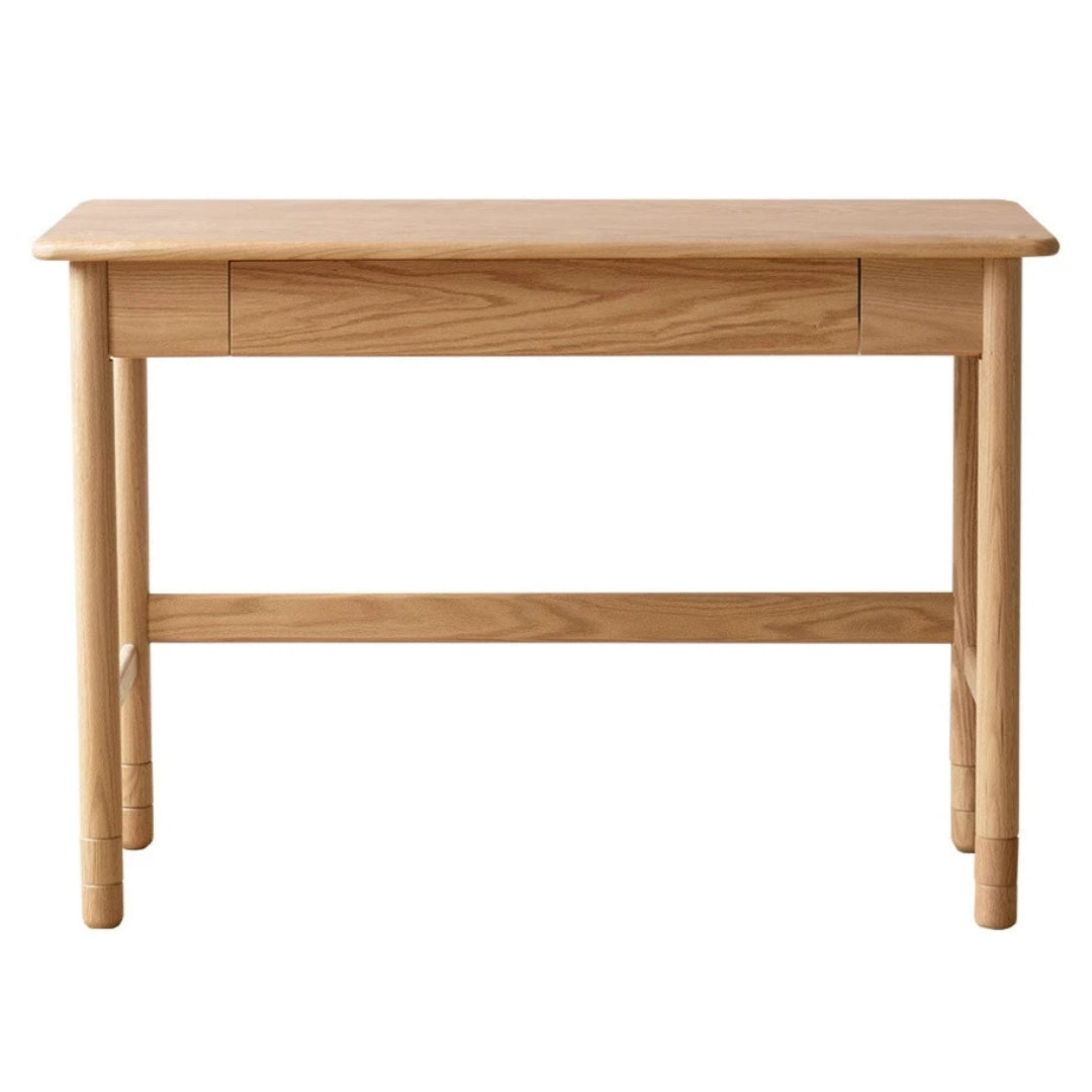 Oak Solid Wood Lifting Study Table Narrow Desk