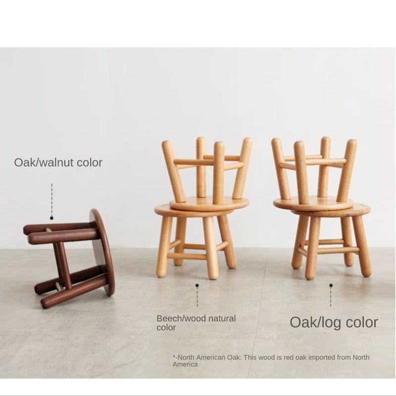 Oak, Beech Solid Wood Small Stool
