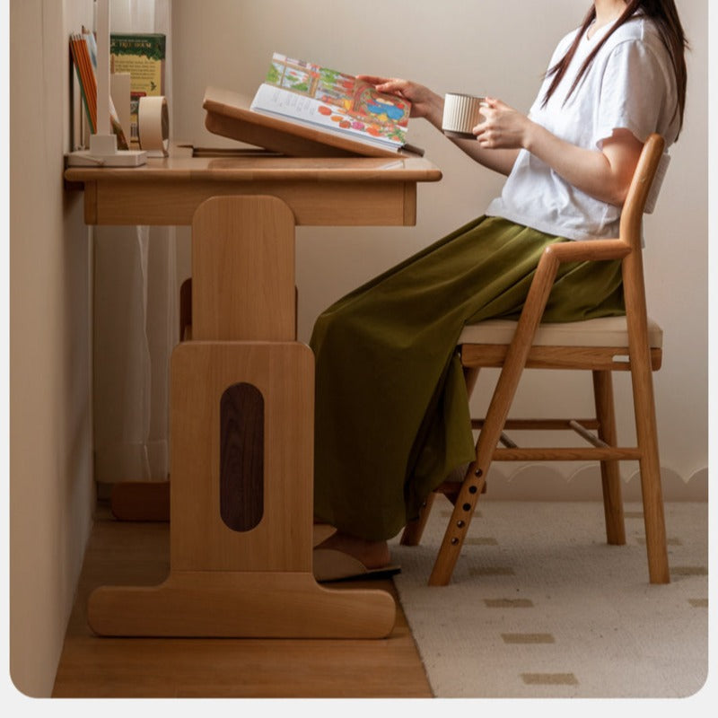 European Beech Solid Wood Liftable Kids Table