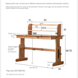European Beech Solid Wood Liftable Kids Table