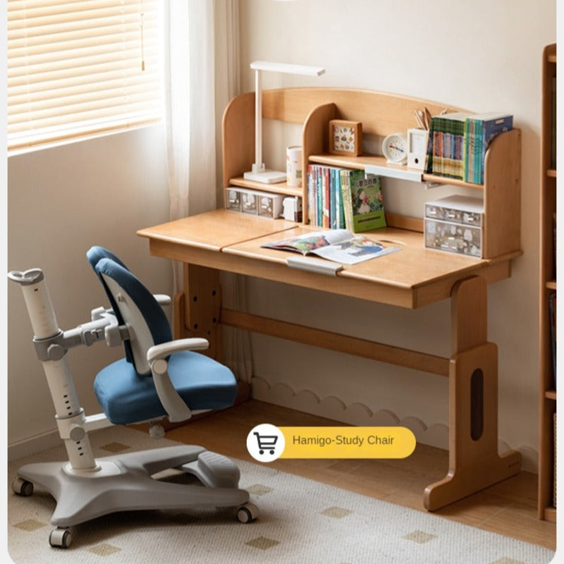 European Beech Solid Wood Liftable Kids Table