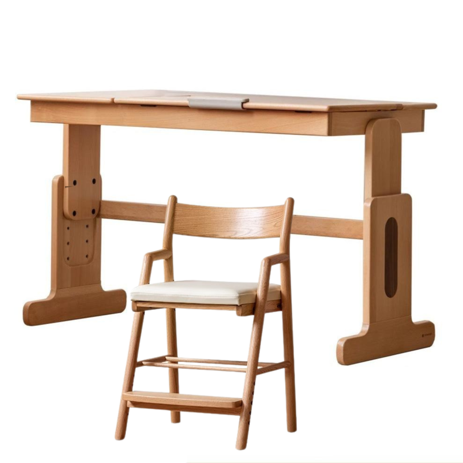 European Beech Solid Wood Liftable Kids Table