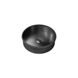 Brushed Gold Modern Luxury Stainless Steel Round Sink Undermount Bathroom Wash Sink