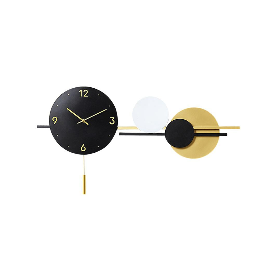 Simple Geometric Oversized Silent Wall Clock Modern Fashion Decoration