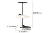 Modern Floor Lamp with Shelf Novelty Design Black Standing Lamp Foot Switch