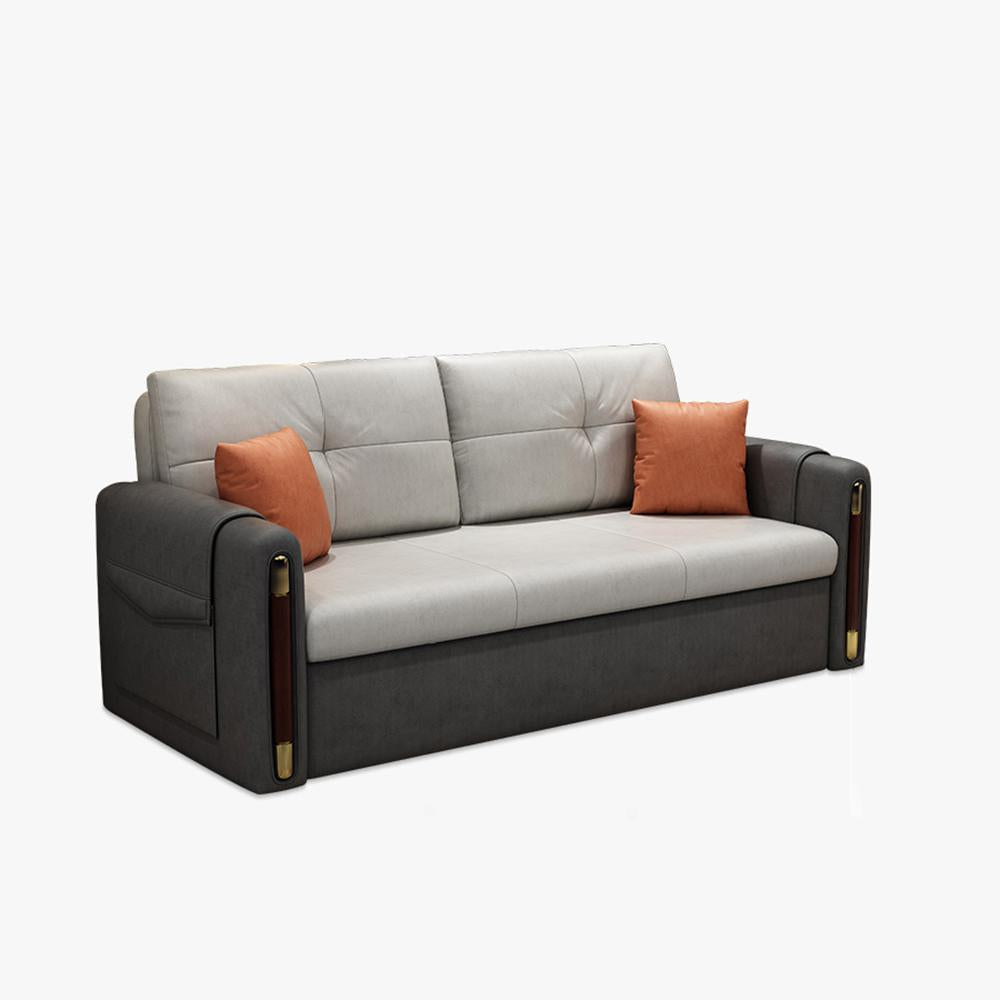 77" Contemporary Full Sleeper Sofa Bed Convertible Sofa with Storage